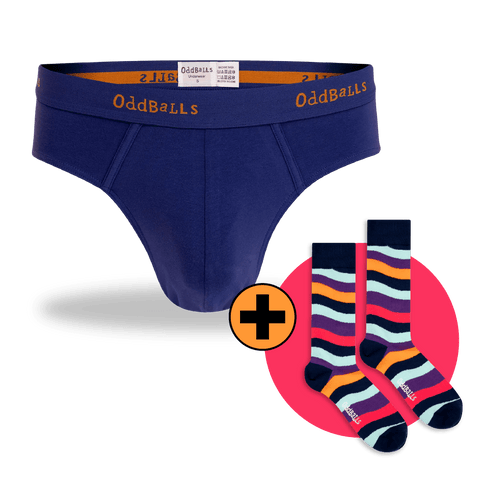 12 Month Pre-Paid: CLASSIC Subscription - MENS BRIEFS & Socks [G2]