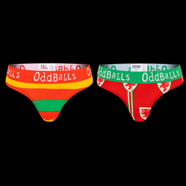 FA Wales Bundle - Ladies Thong 2 Pack Bundle