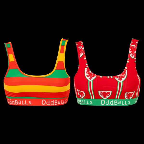 FA Wales Bundle - Ladies Bralette 2 Pack Bundle