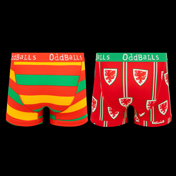 FA Wales Bundle - Mens Boxer Shorts 2 Pack