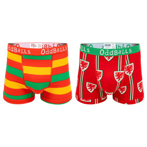 FA Wales Bundle - Mens Boxer Shorts 2 Pack