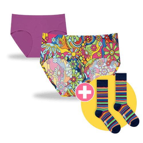 Ladies Full Seamless Underwear & Free Socks - Monthly Subscription