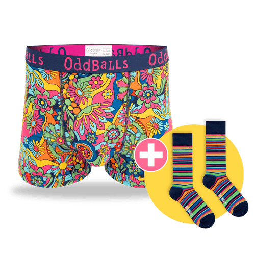 03 Month Pre-Paid: Mens Boxer Shorts & Free Socks - Monthly Subscription