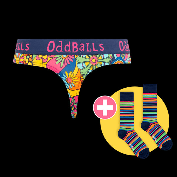 Ladies Thong & Free Socks - Monthly Subscription