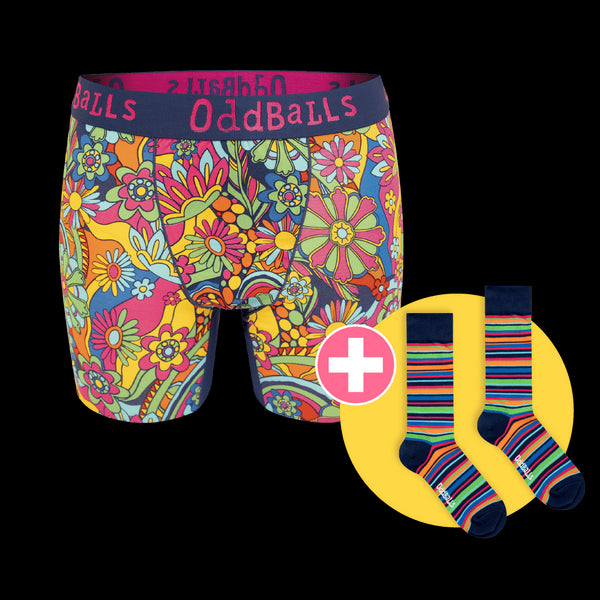 06 Month Pre-Paid: Ladies Bamboo Boxer Shorts & Free Socks - Monthly Subscription