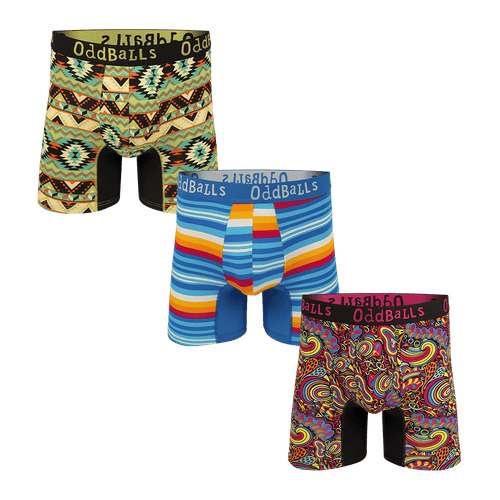 Winter Holiday Bundle - Mens Bamboo Boxer Shorts 3 Pack Bundle