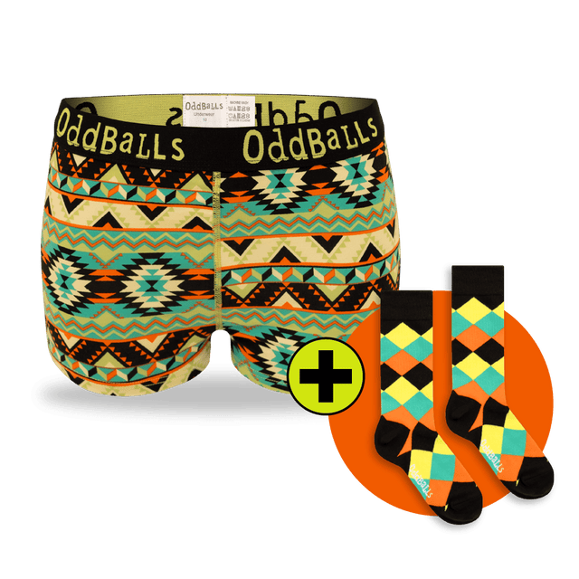 06 Month Pre-Paid: Ladies Boxer Briefs & Free Socks - Monthly Subscription [G2]