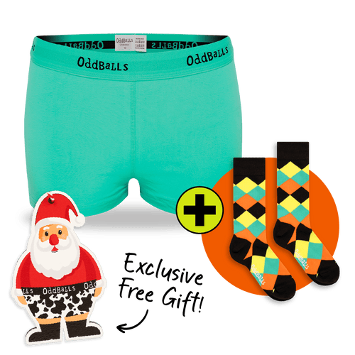 CLASSIC Subscription - Ladies Boxer Shorts & Free Socks - Monthly Subscription