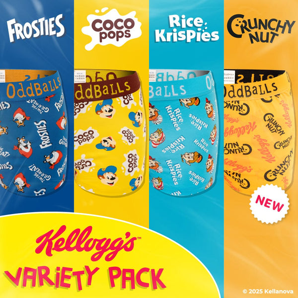 Kelloggs Variety Pack - Ladies Boxer Shorts 4 Pack