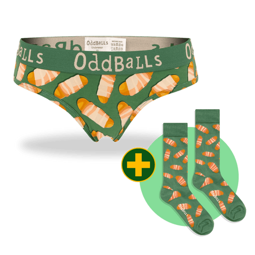 Pigs in Blankets Bundle - Ladies Brief + Socks Bundle