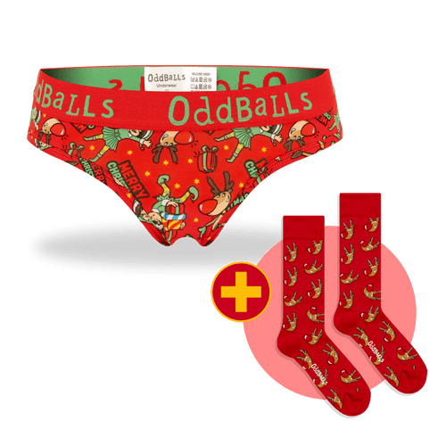 Rudolph Bundle - Ladies Brief + Socks Bundle