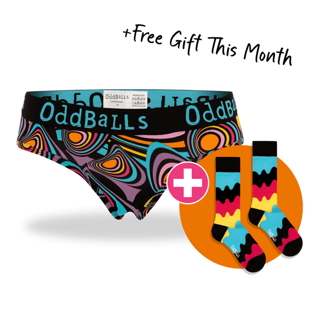 06 Month Pre-Paid: Ladies Brief & Free Socks - Monthly Subscription [G2]