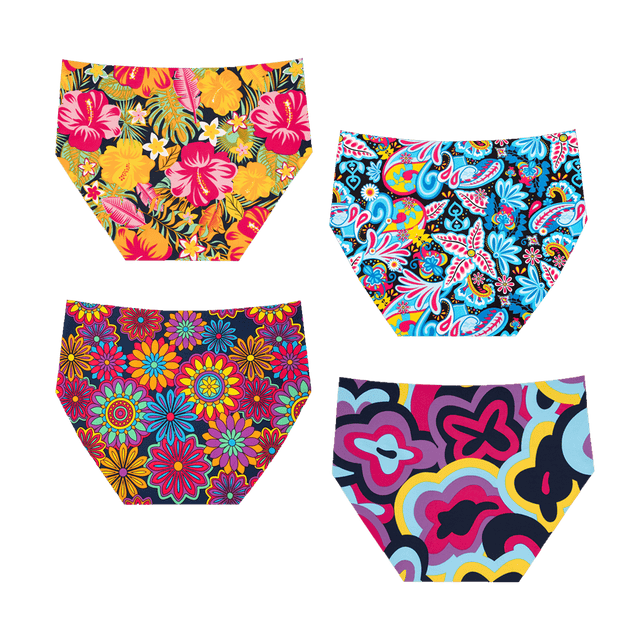 Blooming Bundle - Ladies Seamless Full Briefs 4 Pack Bundle