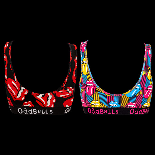 The Rolling Stones - Ladies Bralette 2 Pack Bundle