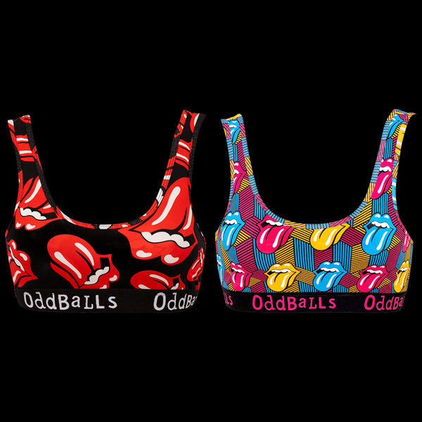 The Rolling Stones - Ladies Bralette 2 Pack Bundle