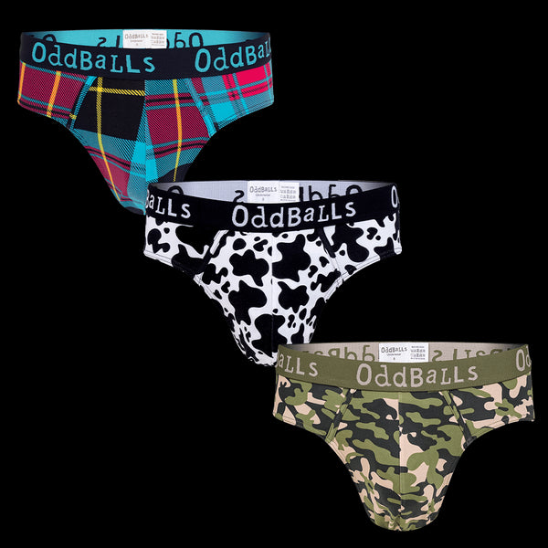 Camo and Cattle Bundle - Mens Briefs 3 Pack Bundle