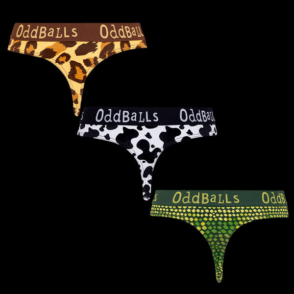 Jungle Bundle - Ladies Thong 3 Pack Bundle