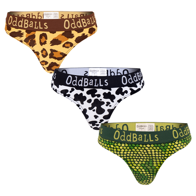 Jungle Bundle - Ladies Thong 3 Pack Bundle