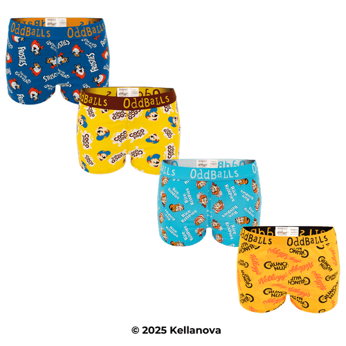 Kelloggs Variety Pack - Ladies Boxer Shorts 4 Pack