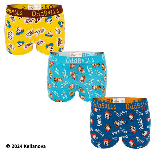 Kelloggs Variety Pack - Damen-Boxershorts, 3er-Pack