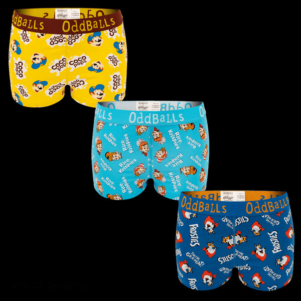 Kelloggs Variety Pack - Ladies Boxer Shorts 3 Pack