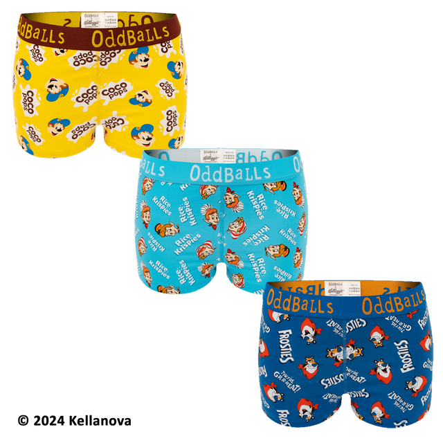 Kelloggs Variety - Ladies Boxers 3 Pack Bundle