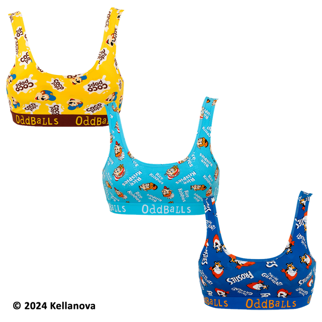 Kelloggs Variety - Ladies Bralette 3 Pack Bundle