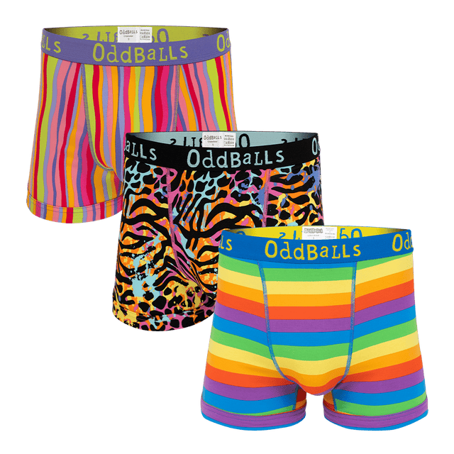 Multicolour Bundle - Mens Boxer Shorts 3 Pack Bundle