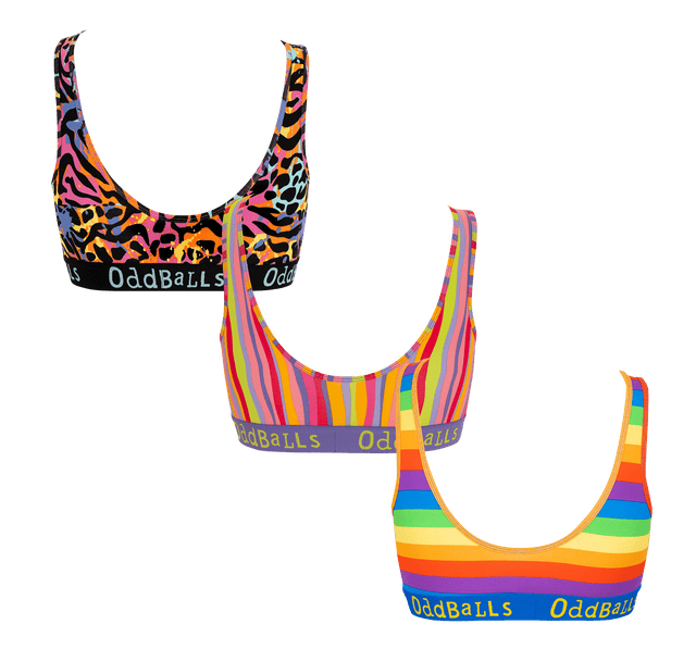 Multicolour Bundle - Ladies Bralette 3 Pack Bundle