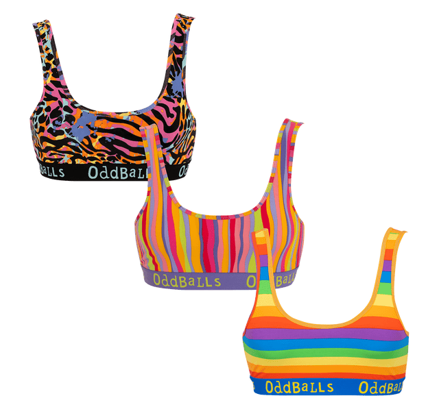 Multicolour Bundle - Ladies Bralette 3 Pack Bundle