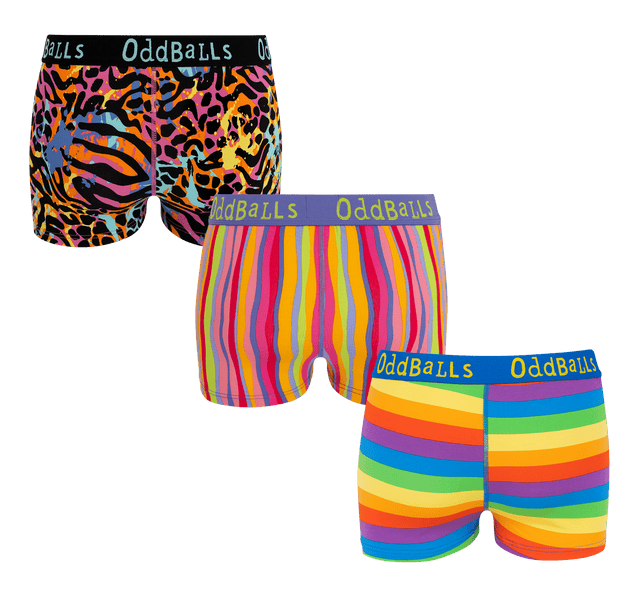 Multicolour Bundle - Ladies Boxers 3 Pack Bundle