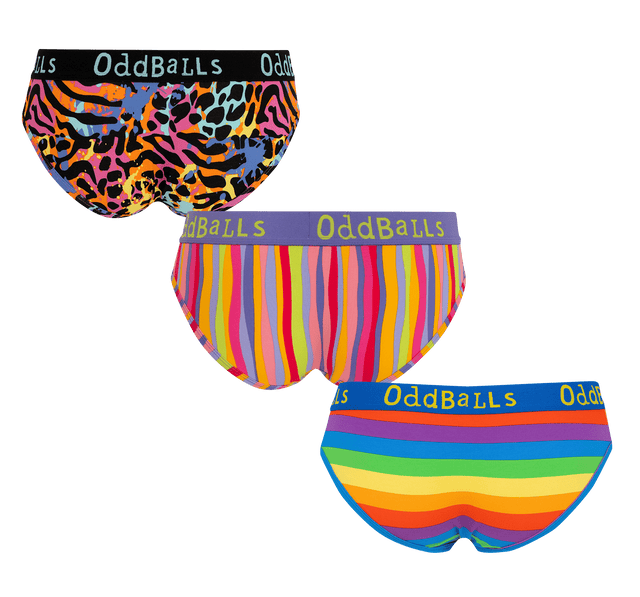 Multicolour Bundle - Ladies Briefs 3 Pack Bundle