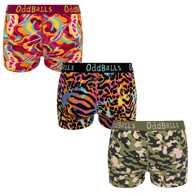 Pattern Fusion Bundle - Ladies Boxer Shorts 3 Pack Bundle