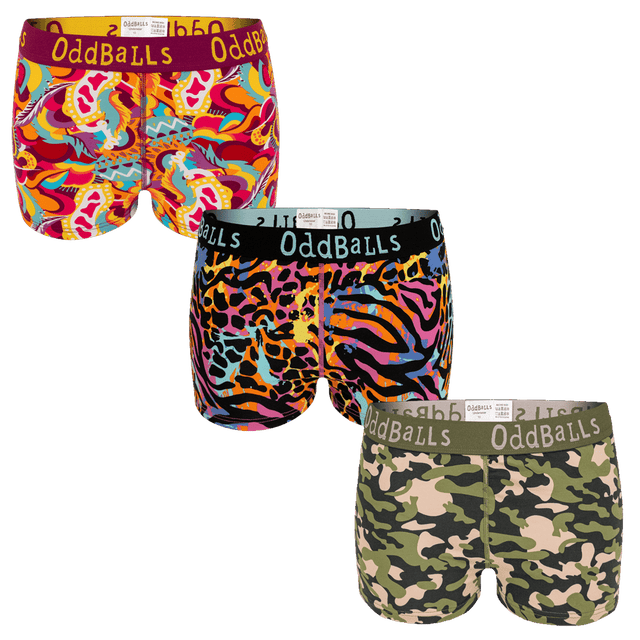 Pattern Fusion Bundle - Ladies Boxer Shorts 3 Pack Bundle