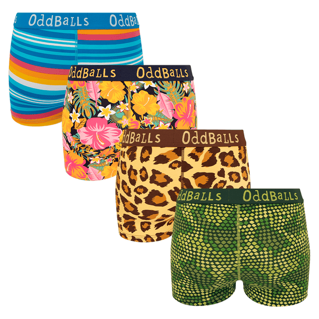 Safari Bundle - Ladies Boxer Shorts 4 Pack Bundle