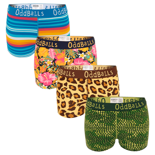 Safari Bundle - Ladies Boxer Shorts 4 Pack Bundle