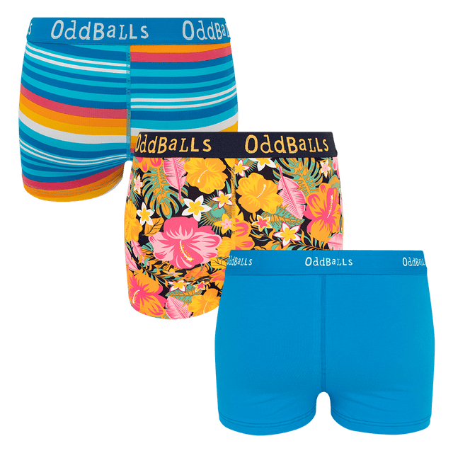 Sunset Bundle - Ladies Boxer Shorts 3 Pack Bundle