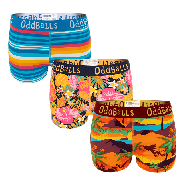 Sunshine Bundle - Ladies Boxer Briefs 3 Pack Bundle