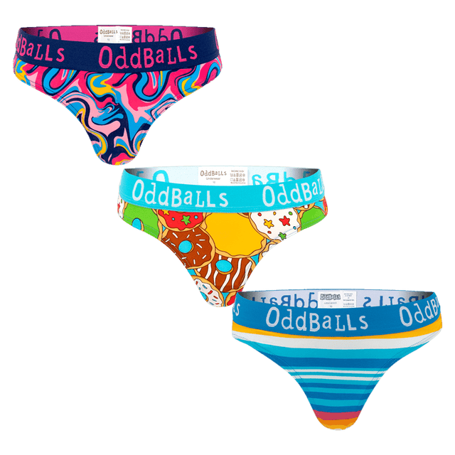 Sweet Treats Bundle - Ladies Thong 3 Pack Bundle