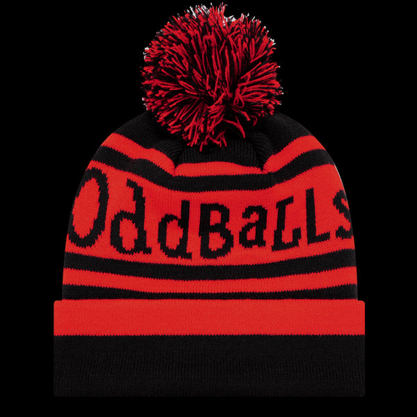 Black | Scarlet - Bobble Hat