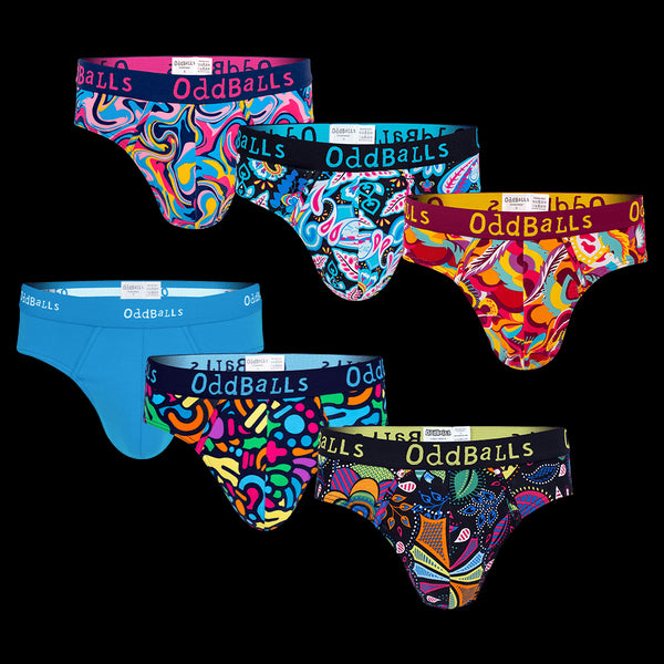 Vivid Bundle - Mens Briefs 6 Pack Bundle