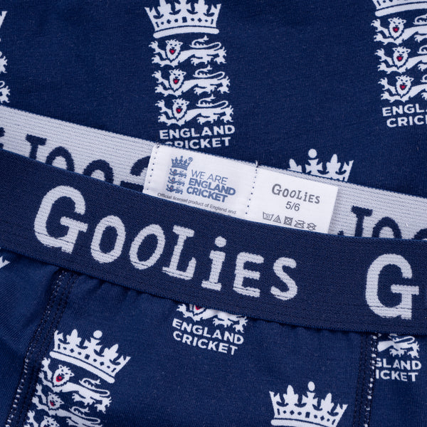 England Cricket BLUE - Kids Boxer Shorts - Goolies