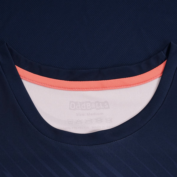 Zig Zag - Navy / Coral - Flex Fit - Mens Training T-Shirt