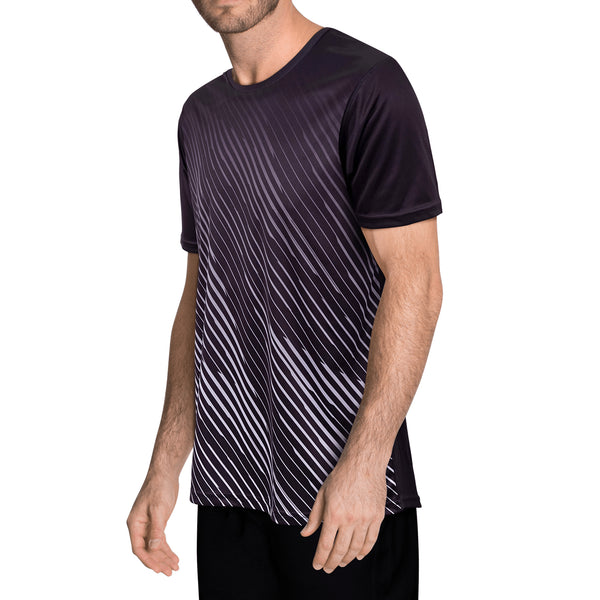 Zig Zag - Black / Grey - Flex Fit - Mens Training T-Shirt