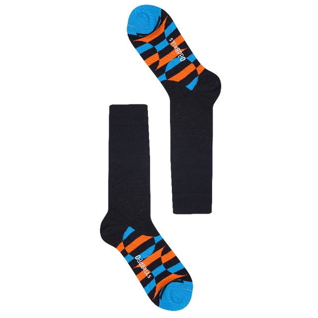Hidden Blue Circles - Socks Size 1-2
