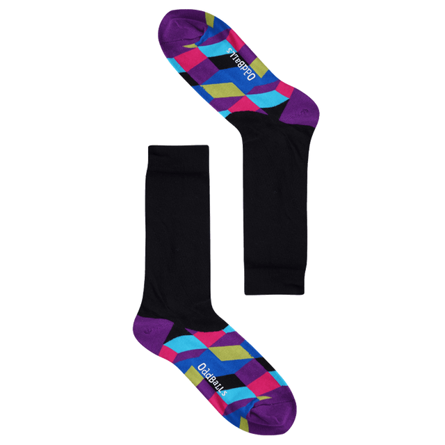 Hidden Purple Tetris - Socks Size 1-2