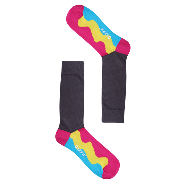 Hidden Wacky Waves - Socks Size 1-2