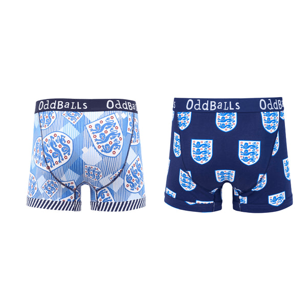 England FA Classic Bundle - Mens Boxer Shorts 2 Pack Bundle