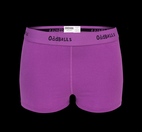 Purple & Black - Ladies Boxers