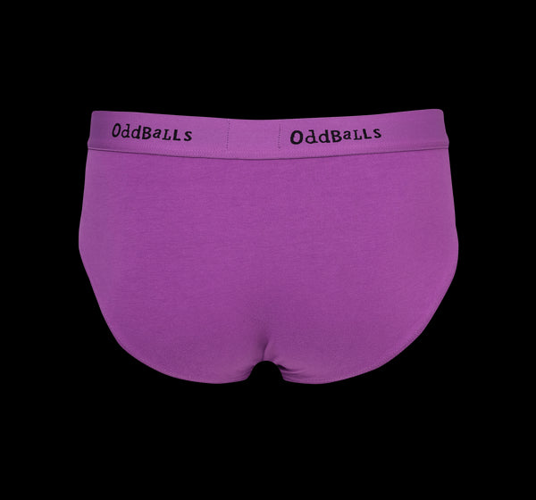 Purple & Black - Mens Briefs